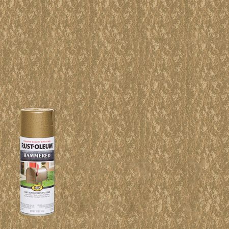 Rust-Oleum Stops Rust Hammered Gold Spray Paint 12 oz