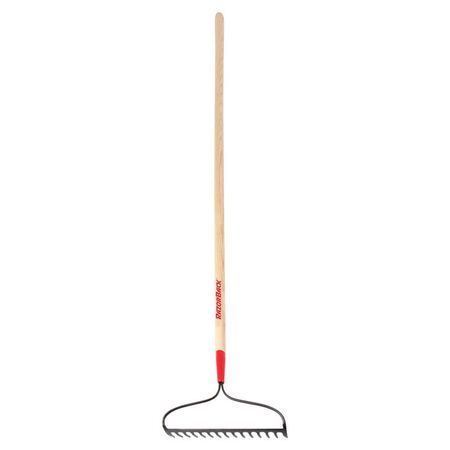 Razor-Back 66.3 in. 15 Tine Steel Bow Rake Wood Handle