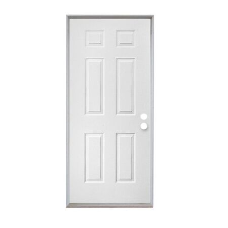 Steel Front Door Slab Left Hand - 36 In x 80 In