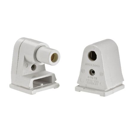 Leviton Plastic Fluorescent Pedestal Base Lampholder 1 pk