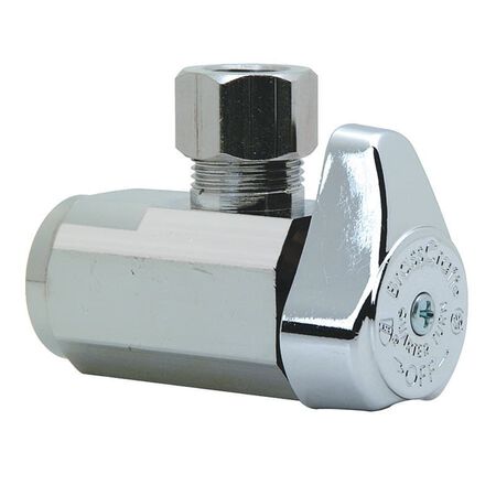 BrassCraft 1/2 in. FPT X 3/8 in. Brass Angle Stop Valve