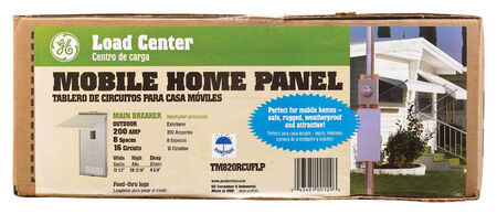 GE 200 amps 8 space 16 circuits 240 volts Plug-In Single Pole Main Breaker Load Center