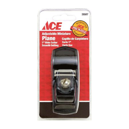 Ace 3 in. L X 1 in. W Mini Plane Cast Iron Black