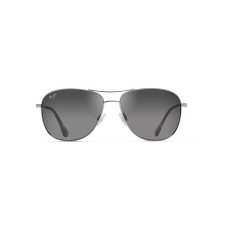 Maui Jim Cliff House Sunglasses Unisex Silver Frame Neutral Grey Lens Polarized