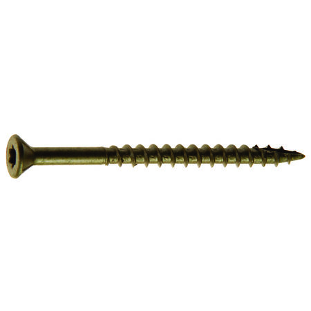 Grip-Rite PrimeGuard Plus No. 10 wire X 3-1/2 in. L Green Star Bugle Head Deck Screws 1 lb 53 pk