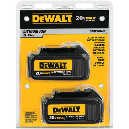 20V MAX* Lithium Ion Battery 2 Pack