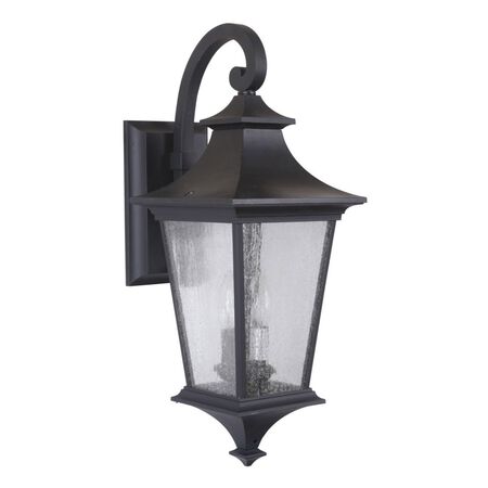Craftmade Argent II 2 Light Medium Outdoor Wall Lantern in Midnight