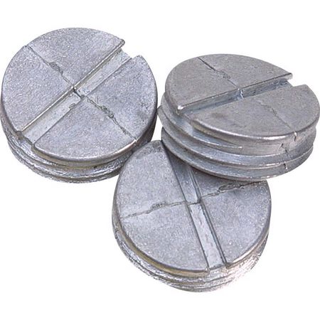 Sigma Engineered Solutions Round Die-Cast Zinc 1 in. H X 3/4 in. W Closure Plug