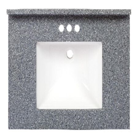 Arstar Charlotte Cultured Marble Vanity Top 31 in. W X 22 in. D Midnight Chrome