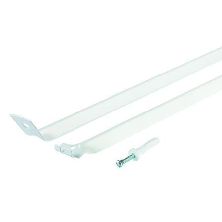 Rubbermaid 1.1 in. W X 12 in. L Aluminum Support Brace/ Wall Anchor W/Drive Pin
