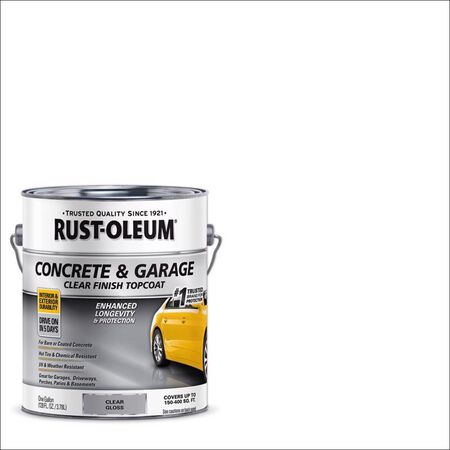 Rust-Oleum Concrete & Garage Gloss Clear Water-Based Floor Paint 1 gal