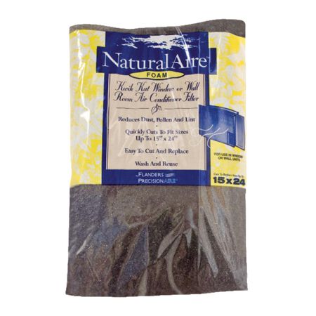 NaturalAire 15 in. W X 24 in. H X 1/4 in. D Polyester 1 MERV Air Conditioner Filter 1 pk