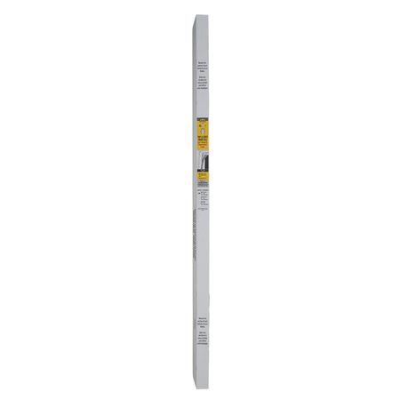 M-D White Vinyl Weatherstrip For Doors 81 in. L X 1 in.