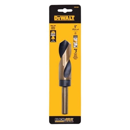 DEWALT Black & Gold 1 in. X 6 in. L Black Oxide Drill Bit Straight Shank 1 pc