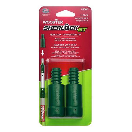 Wooster Sherlock 1.85 in. L X.5 in. D Fiberglass Extension Pole Conversion Tips Silver