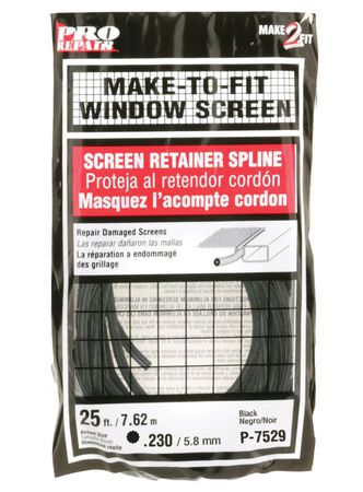 Prime-Line 0.23 in. D X 300 in. L Screen Spline