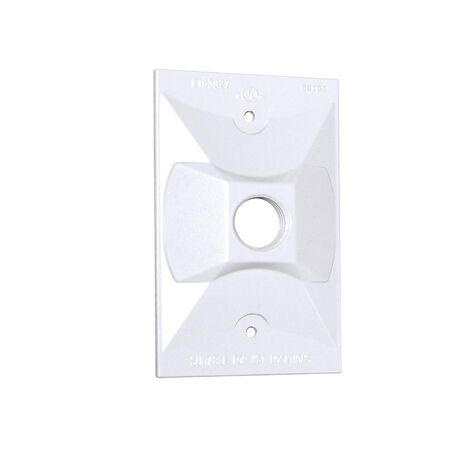 Sigma Engineered Solutions Rectangle Metal 1 gang 4.61 in. H X 2.85 in. W Lampholder Cover
