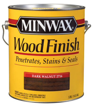 Minwax Wood Finish Transparent Oil-Based Wood Stain Dark Walnut 1 gal.