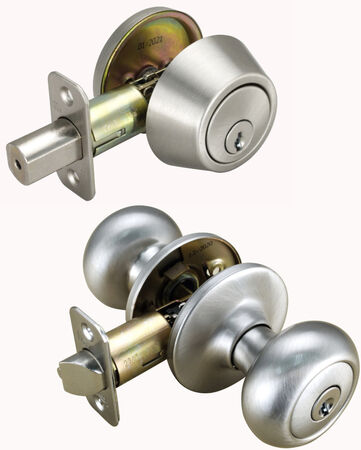 Door Lock Entry Combo Jackson Satin Nickel