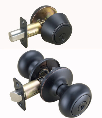 Door Lock Entry Combo Jackson Classic Bronze