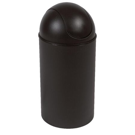 Umbra Grand 10 gal Black Plastic Swing-Top Trash Can