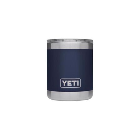 YETI Rambler 10 oz Navy BPA Free Lowball Tumbler with MagSlider Lid