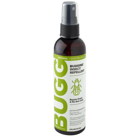 Bugg Buggins Original Insect Repellent Liquid For Gnats/No-See-Ums 4 Oz