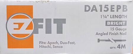 Nail EZ 1-1/4 Fin 15ga Ang Brt
