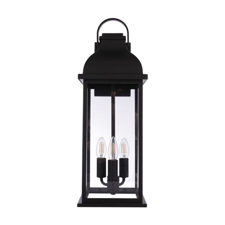 Craftmade Bent Tree 3 Light Outdoor Wall Lantern in Midnight