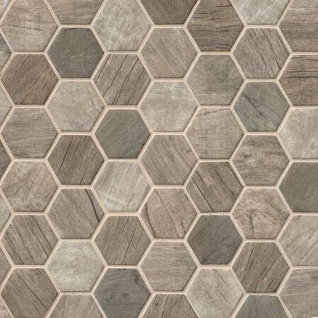 DRIFTWOOD HEXAGON GLASS TILE