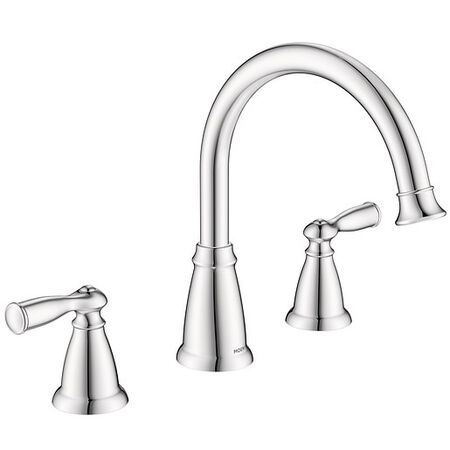 Banbury Chrome Two-Handle High Arc Roman Tub Faucet