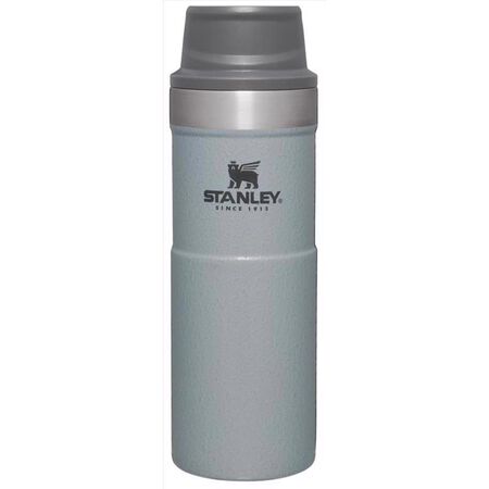 Stanley Classic Trigger Action 16 oz Hammertone Silver Travel Mug