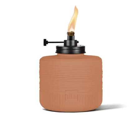 TIKI Orange Glass 6.10 in. Tabletop Torch 1 pc