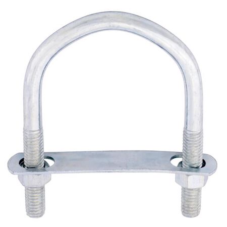 Hampton 3/8 in. X 2-1/2 in. W X 3-5/8 in. L Coarse Zinc-Plated Steel U-Bolt