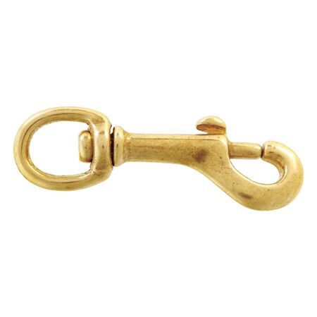 Campbell 5/8in. D x 3-1/16in. L Polished Bronze Round Swivel Eye Bolt Snap 40 LB
