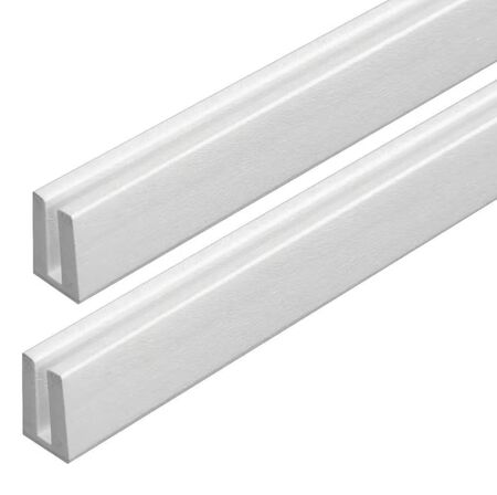 Moulding PVC Lattice U-Channel White