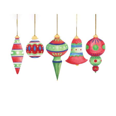 Burton and Burton Retro Joy Lacquer Wooden Ornaments