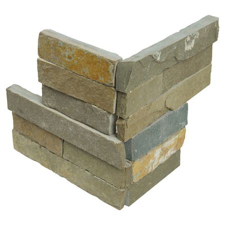 MS International sedona vanilla rockmount stacked stone panels ledgerstone