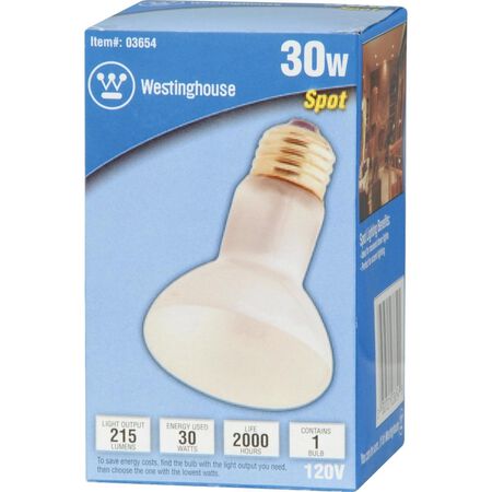 Westinghouse 30 W R20 Spotlight Incandescent Bulb E26 (Medium) White 1 Pack