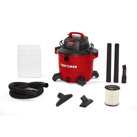 Craftsman 16 Gallon Corded Wet/Dry Vacuum 12 Amps 120 V 6.5 Hp