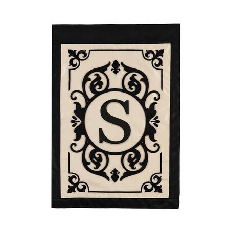 Monogram Garden Filigree Flag
