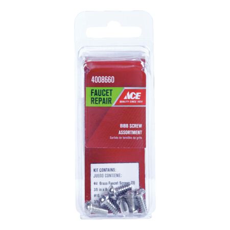 Ace Faucet Screw Assortment For Universal Brass