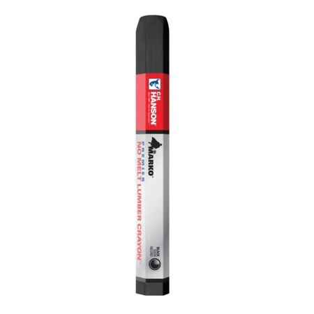 C.H. Hanson Premier No Melt 4.5 in. L Lumber Crayon Black 1 pc