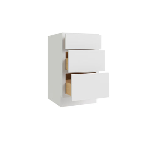 Luxor White Vanity Drawer Base 15" RTA