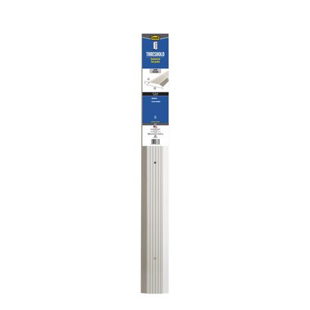M-D 0.5 in. H X 3.88 in. W X 36 in. L Mill Aluminum Commercial Threshold Gray