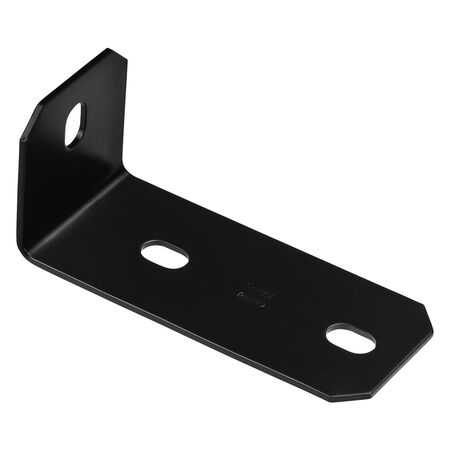 National Hardware 6.8 in. H x 3 in. W x 0.125 in. D Black Inside Offset Leg Corner Brace