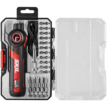Skil Screwdriver 4V Cordless Rechargeable 28 Pieces  Bit Set