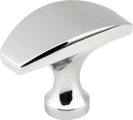 Elements 382PC Cosgrove Collection 1.5 in. Rectangular Cabinet Knob, Polished Chrome Finish