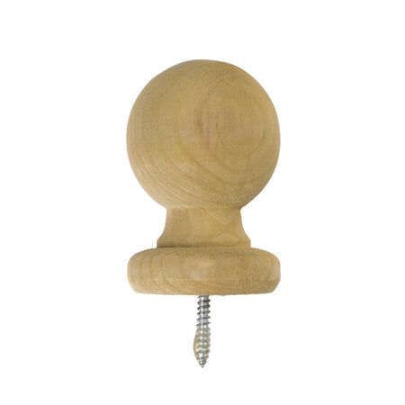 Waddell 4-1/4 in. H X 3-1/4 in. L Prefinished Brown Pine Exterior Post Top