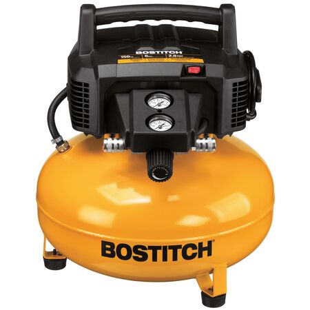 Bostitch 6 Gallon Pancake Portable Air Compressor 150 Psi 1.1 Hp